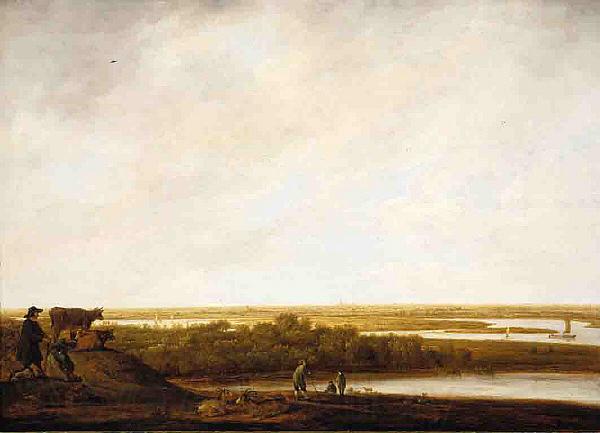 Aelbert Cuyp Panoramic Landscape with Shepherds Norge oil painting art